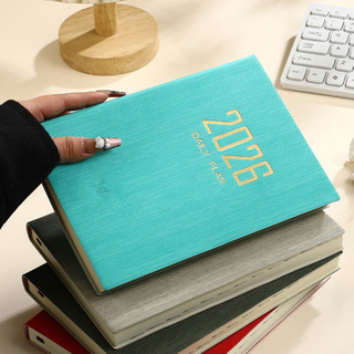 2026 Daily Organizer Planner Dated Planner to Achieve Goals A5 Soft Leather Cover, 8.27" x 5.71"