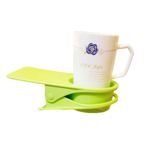 Table Cup Clamp prevents spills, saves space, fits cup up to 3.35" diameter, 11lbs.
