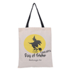 Halloween Tote Reusable Canvas Bag for Trick or Treat, Pumpkin Party Favor Goodie Bags
