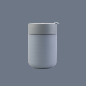 Portable Ceramic Travel Coffe Mug with Splash Proof Mug Lid
