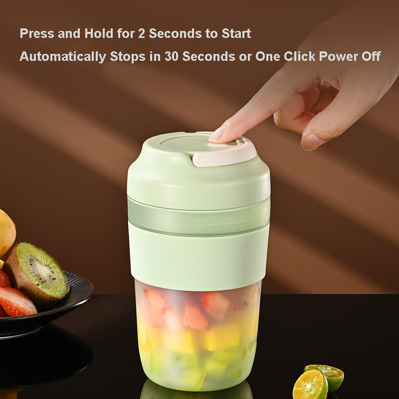 USB Rechargeable Portable Blender for Smoothies and Shakes, Mini Blender with Ultra Sharp Four Blades for Travel/Home/Gym/Office