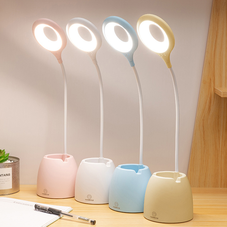 Ring Flexible LED Rechargeable Table Lamp Without USB