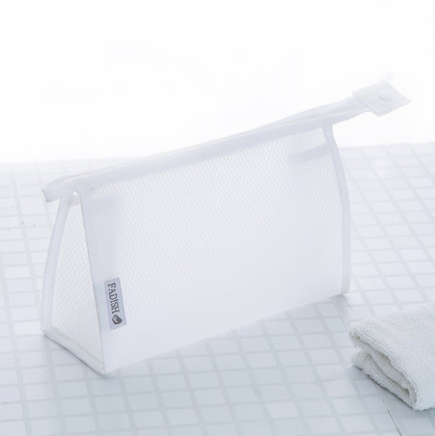 Travel Cosmetic Makeup Bag Portable Waterproof Cosmetic Toiletry Storage Bag Mesh Pocket Zippered Bag