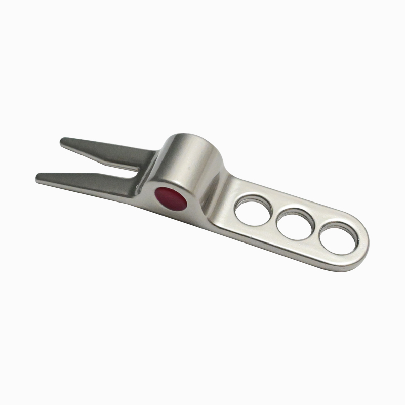Zinc Alloy Golf Divot Tool with Finger Hole Design