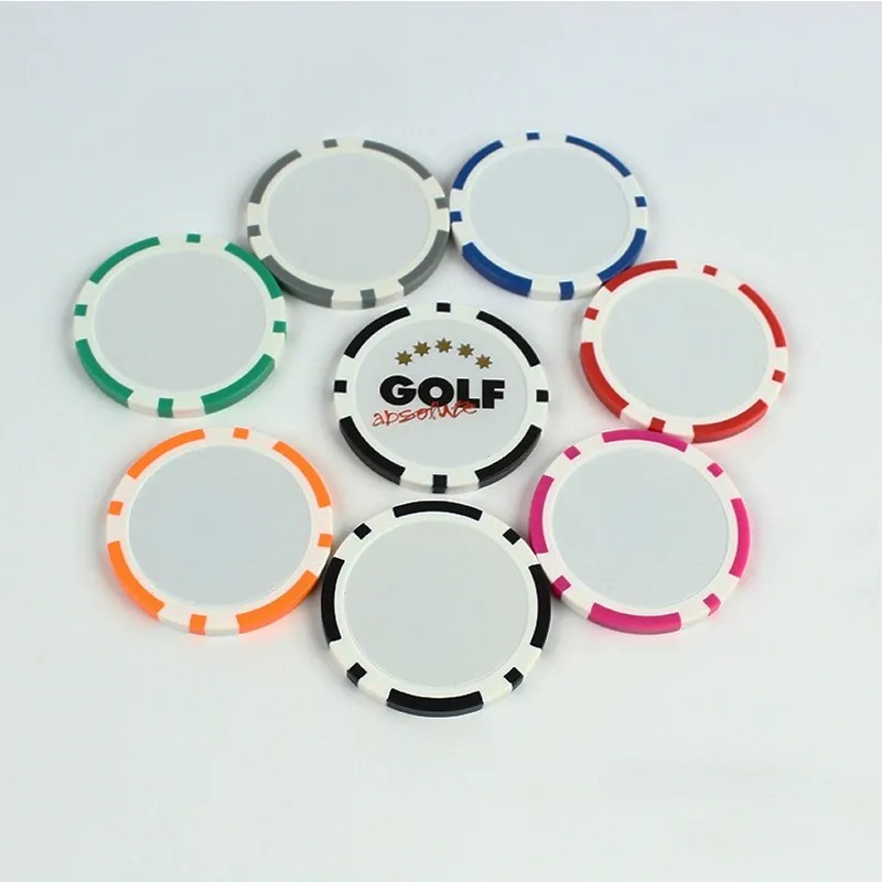 Custom ABS Golf Ball Marker Poker Chip - 1.57"