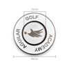 1.65" Metal Poker Chip Coin with Detachable 1" Magnetic Golf Ball Marker