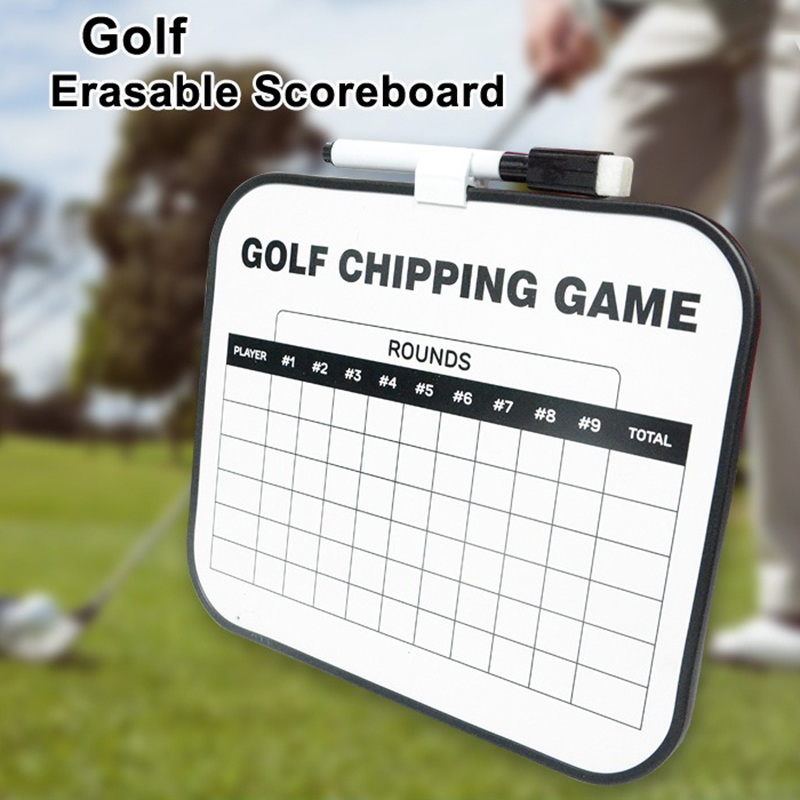 Dry-erase Golf Scoreboard (21.5 X 18.3 Cm) with Top-mounted Marker And Eraser