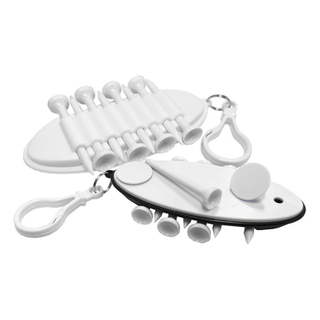 Oval Shape ABS Golf Tee Holder Key Tag