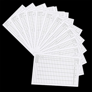 Premium Golf Score Sheet - 5.98 x 3.86 inches