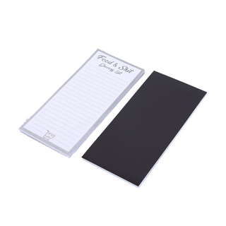 Magnetic Fridge Notepad with Full Soft Magnet Backing, Size: 8.8x18.8cm