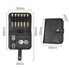 Compact PU Leather Golf Gift Set, Includes Divot Tool, Ball Markers, Tees & Score Pencil