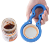 Manual Non-slip Jar Opener. Twist Grip Lid Remover for Easy Kitchen Use