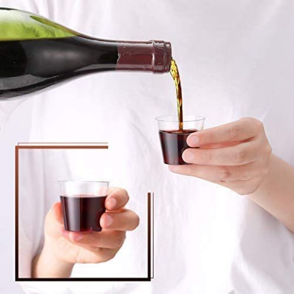 2 oz Disposable PET Plastic Cups Clear Shot