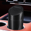 3.35" X 7.87" Durable ABS Car Trash Can with Flip Lid. Fits Cup Holders, Doors, Or Seatback Pockets