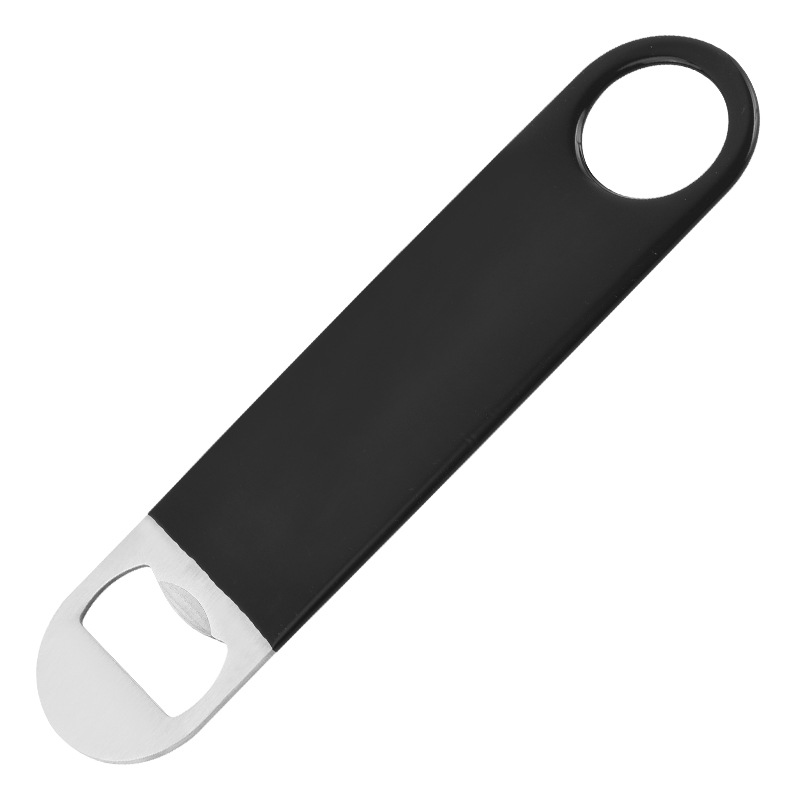 Heavy Duty Stainless Steel Flat Beer Bottle Opener; 7 Inch Bar Blade Solid Bottle Cap Opener
