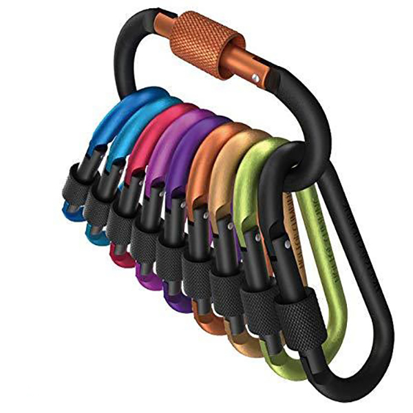 3" D-Clip Locking Carabiner Keychain Clip