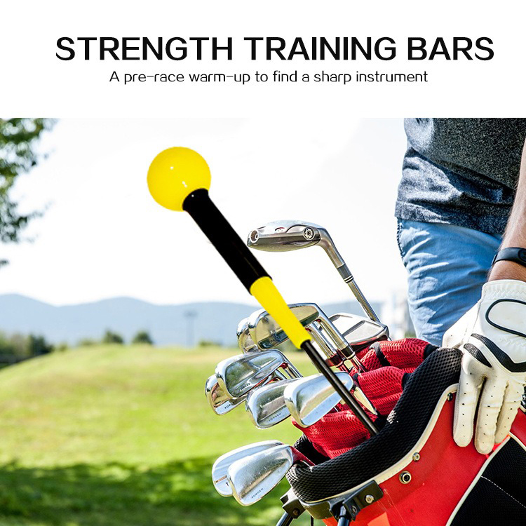 Golf Swing Tempo Trainer with Weighted Silicone Head - 48"/40" Length, Fiberglass Shaft & Anti-Slip Grip