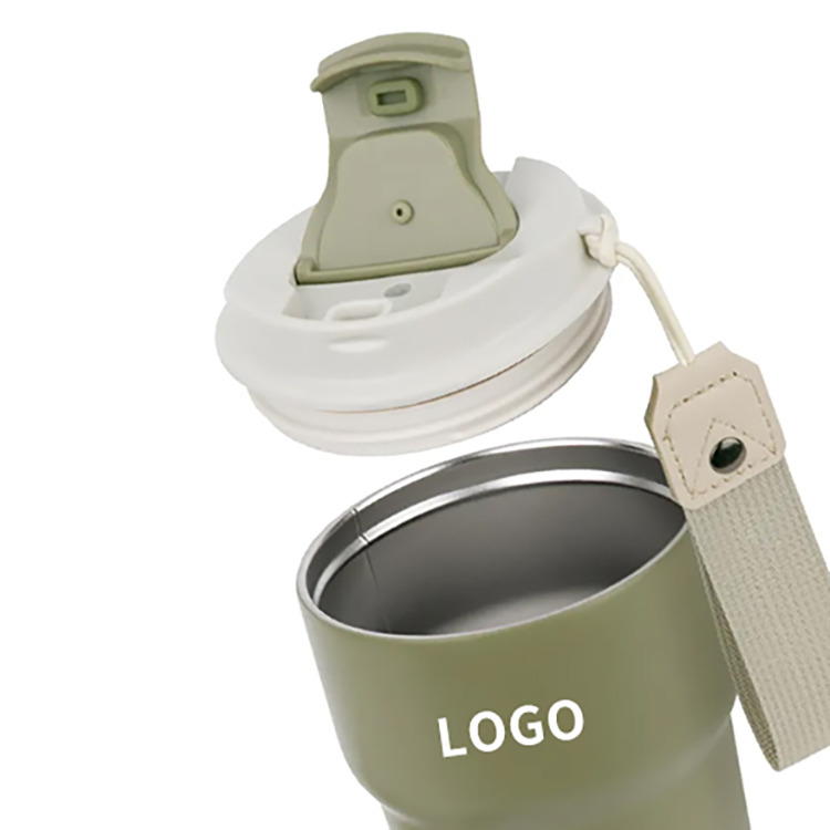 16oz Stainless Steel Coffee Mug with Handy Woven Handle