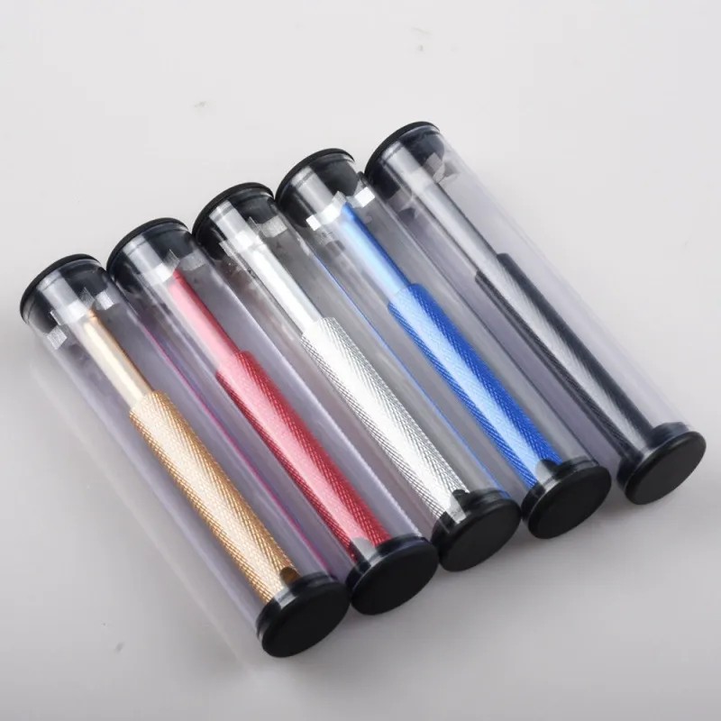 Stainless Steel Hex Groove Sharpener Golf Club Cleaner Tool with Tube Case - 4.4" Length