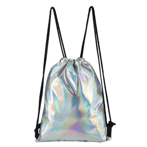 PU Holographic Drawstring Bag