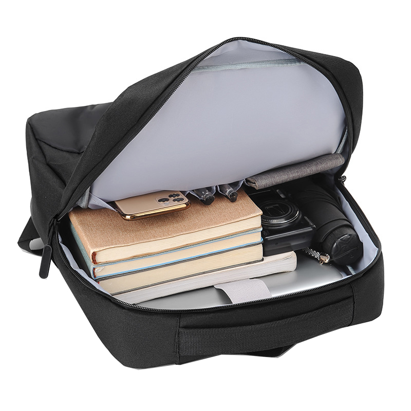 Large Capacity Men's Business Waterproof Laptop Backpack Fits 15.6 Inch Laptop, 12.2'' * 16.1''* 4.7'', Oxford Material