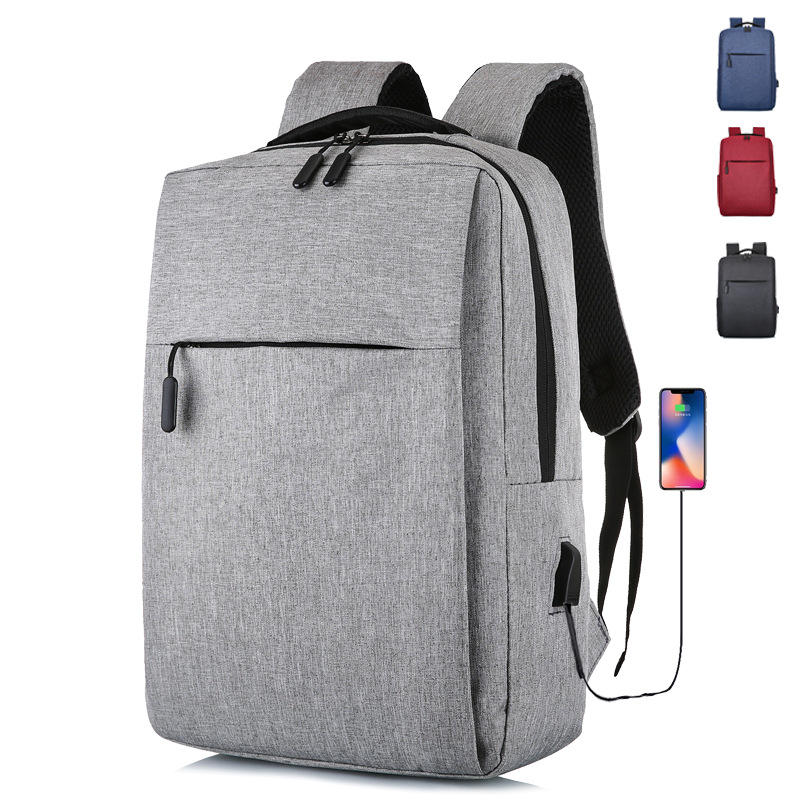 Waterproof Men's Leisure Business Travel Backpack, With an External USB Interface Charging Design, 11 '' * 16.1 '' * 4.7 ''