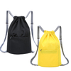 Adjustable Shoulder Strap Waterproof Casual Sports Drawstring Backpack Bag With Front Pocket