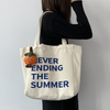 Large Reusable Canvas ShoppingTote Bags with Long Shoulder Strap and Short Handles