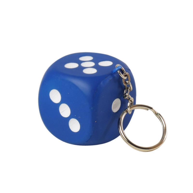Dice Stress Reliever Key Chain