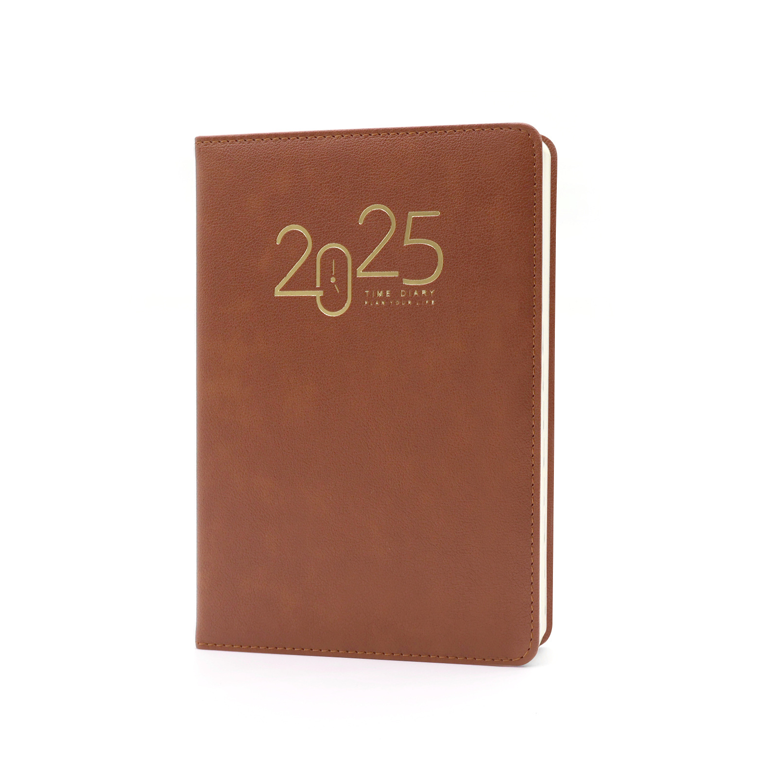 2025 Hardcover PU Leather Diary Notebook
