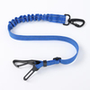 Adjustable Dog Seat Belt 3-in-1 Car Harness for Safety Seatbelt Nylon Reflective Bungee Fabric Tether with Clip Hook Latch Buckle