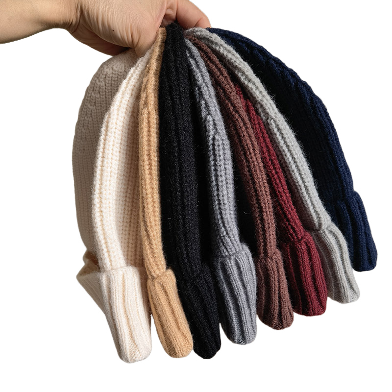 Solid Color Woolen Hat For Autumn And Winter