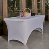 6FT Stretch Rectangular Spandex Table Cover, Tight, Fitted, Washable, and Wrinkle Resistant Tablecloth