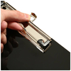 A4 Pure Black Acrylic Splint Clamp Writing Clipboard