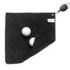Soft Cotton Square Golf Towel With Stretchable Badge Reel for Easy Access