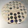 34-hole Round Wooden Golf Ball Display Rack