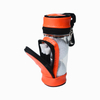 Mini Golf Ball Pouch - PU & PVC Case with Zipper, Holds 3 Balls & 3 Tees, Hook Clip Design