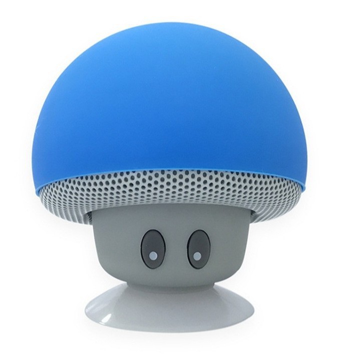 Mini Small Mushroom Speaker Wireless Audio with Suction Cup, Portable Speaker Phone Holder