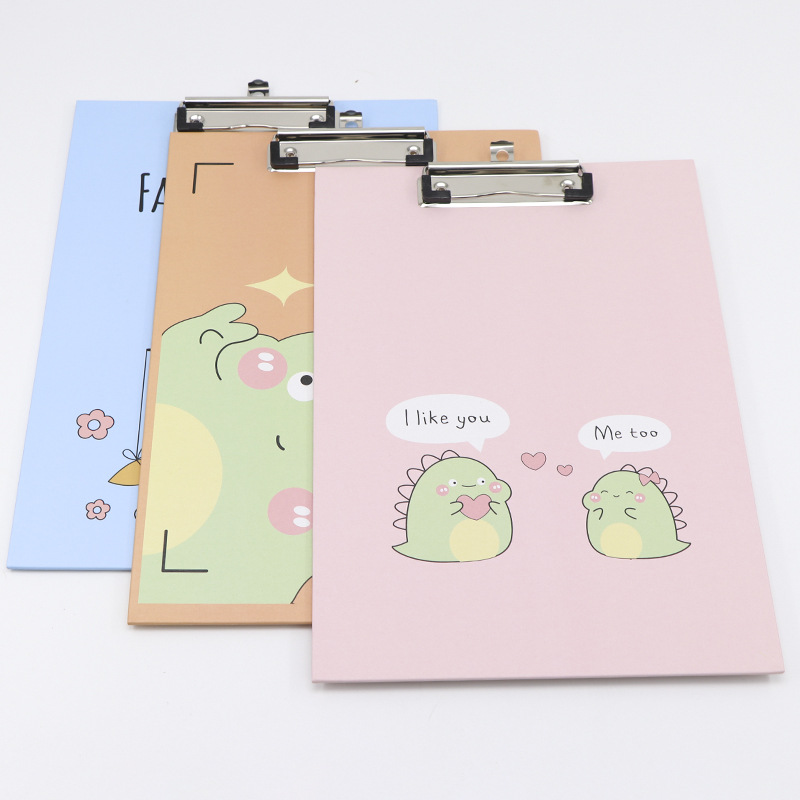 A4 File Writing Board Clipboard Folder Document With Metal Clip for Business, Office, Nursing, Restaurant.