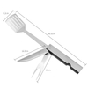 3-in-1 Folding Barbecue Tool, Spatula, Fork and Knife. Stainless Steel 19.5 Inch Long BBQ Grilling Tool For Outdoor Camping