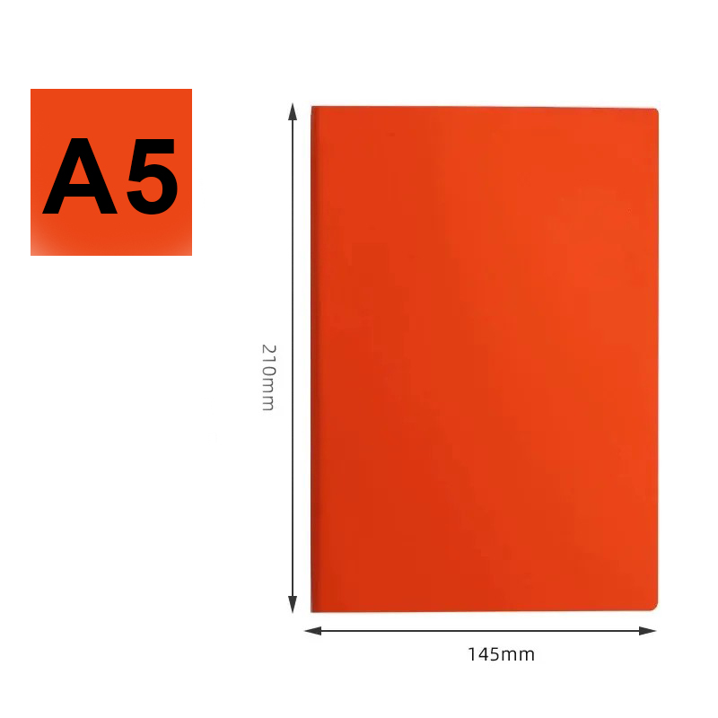 A5 Soft-Touch PU Notebook -- 96 Sheets / 192 Pages, 80gsm Paper, Ribbon Bookmark & Pen Loop, Custom Logo, 14.5 * 21 cm