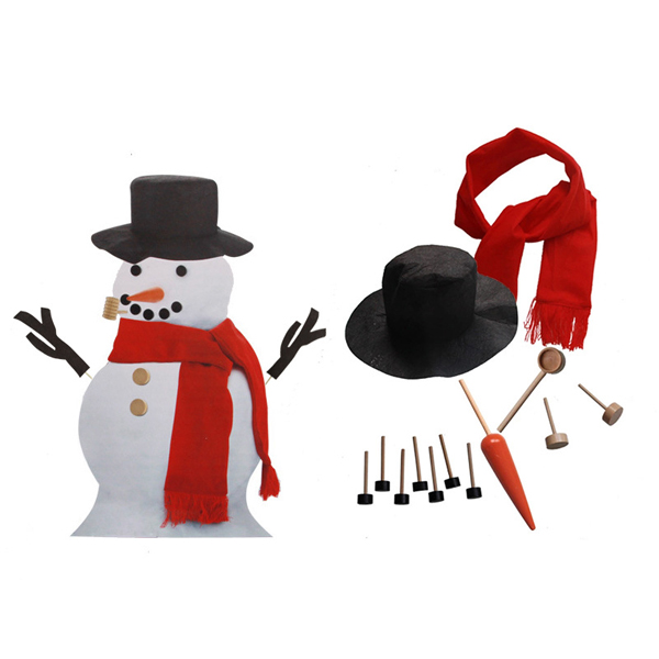 Perfect Snowman Decorating Kit-13 Pieces Entire Family Fun Sturdy Prongs