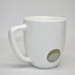 Black And White Ceramic Chocolate Cheese Fondue Cup
