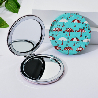 Carry Around Folding Mini Cute Makeup Double-sided Mirror