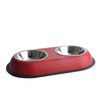 Stainless Steel Double Pet Feeding Bowls Food Water Feeder for Puppies Cats Small Dogs