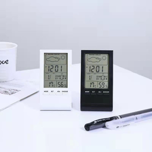 LCD Digital Temperature Humidity Meter Clock