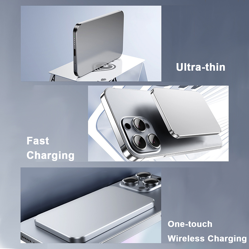 Ultra-Slim 5000mAh Magnetic Wireless Power Bank