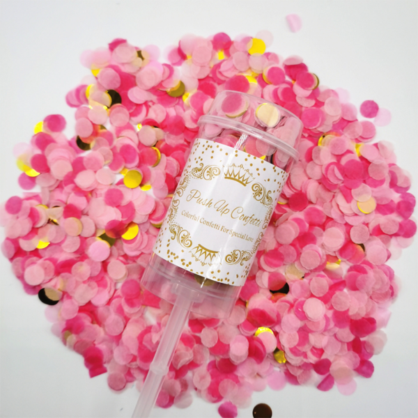 Push Pop Confetti Poppers Cannon