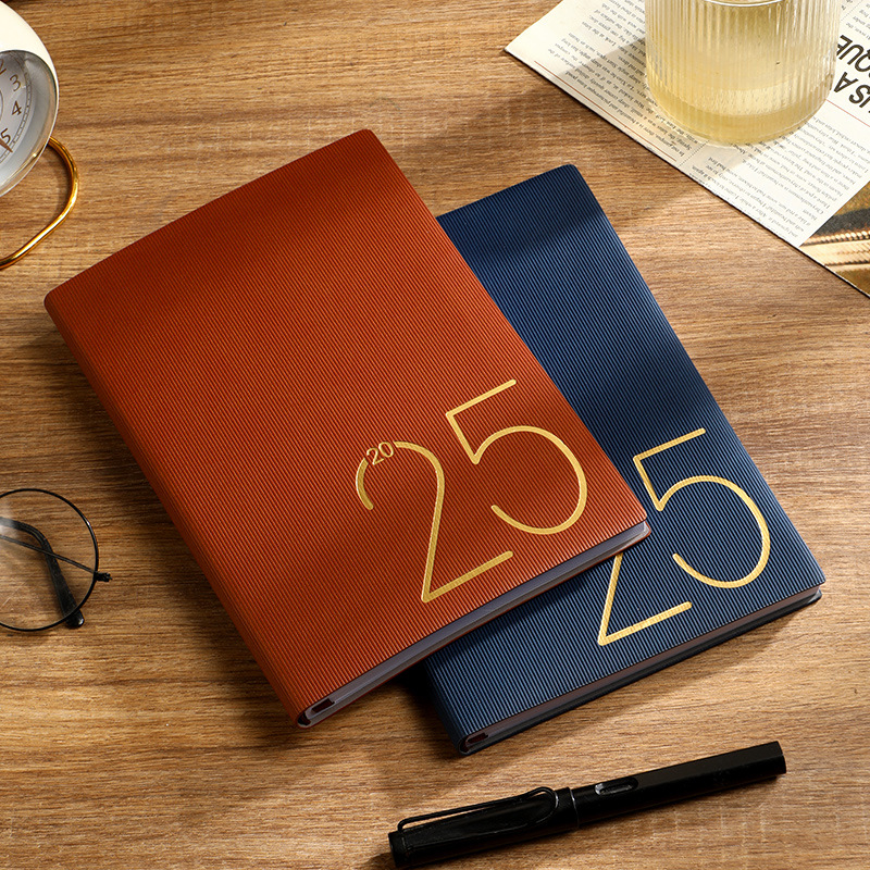 2025 A5 PU Leather Planner Notebook