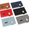 A5 Lined Leather Notebook Journal With A Front Pocket & Magnetic Buckle Closure for Business School Travel Personal